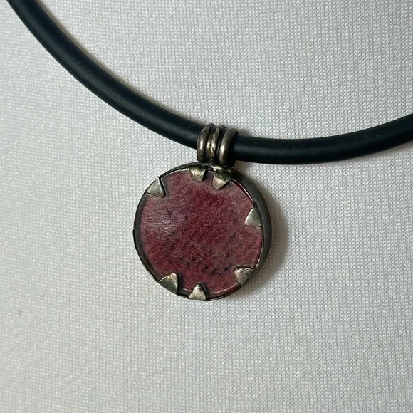 925 Mexican Silver Humility Symbol Cross Dwennimmen Adinkra Pendant Ghana Fabric - Picture 4 of 6